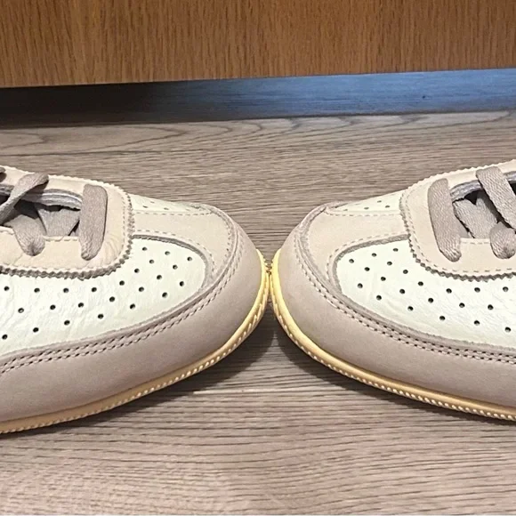 adidas Beige and Blue Japan Leather Sneakers - Picture 4 of 5